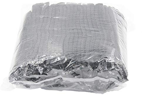 MUHWA Einwegkappe, Mob Caps, Haarnetzkappe, 100 Stück, elastisch, freie Größe, für Kosmetik, Schönheit, Küche, Kochen, Heimindustrie, Krankenhaus (schwarz)