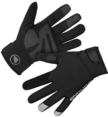 Endura Herren Strike wasserdichte Fahrradhandschuhe | MTB | Mit dem Rad zur Arbeit | Straßenverkehr | Warme Handschuhe | Ergonomisches Design | Wärme Handschuhe, Schwarz, S