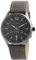 Just Watch Aram Herren-Uhr Echt Leder Leuchtzeiger Datum Analog Quarz JW10113 (grau)
