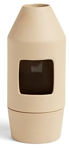 Hay Chim Chim Duft Diffusor aus Porzellan in der Farbe Hellbeige, Maße: 6,5cm x 6,5cm x 14,5cm, 540713