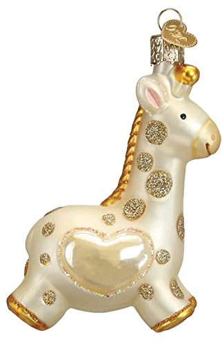 Old World Christmas Baby's First Christmas Glas-Ornament für Weihnachtsbaum