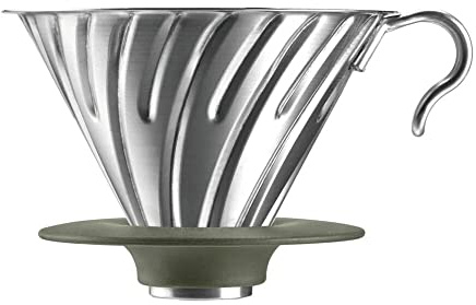 HARIO Outdoor V60 Metall-Tropfer, 02 Silber