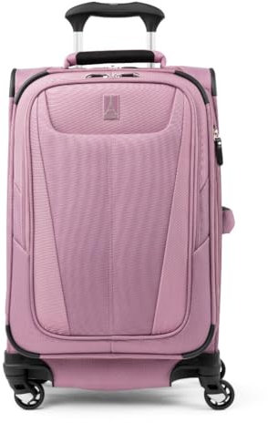Travelpro Maxlite - Set di 5 valigie da viaggio Softside, espandibili, con 4 ruote girevoli/borsa morbida sotto il sedile, valigia leggera, per uomini e donne, Orchidea Rosa Viola, Carry-on 21-Inch,