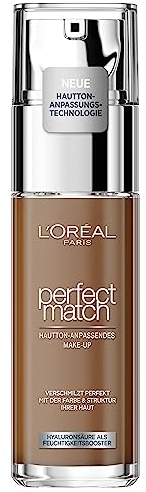 L'Oréal Paris Make up, Flüssige Foundation mit Hyaluron und Aloe Vera, True Match Make-Up, 9.5.N Neutral Deep