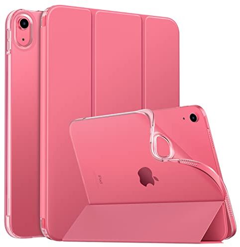 MoKo Custodia Protettiva per iPad (A16) 11a Generazione 11 Pollici 2025/10a Gen 10,9 2022, iPad Cover in TPU e Pelle PU, Chiusura Magnetica, Sostegno, Auto Riattivazione/Standby, Anguria Rossa