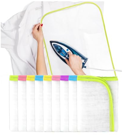 5 Packs Household Ironing Cloth, Protective Scorch Saving Mesh,Reusable Ironing Scorch Mesh Cloth, Heat Resistant Ironing Pressing Pad is Suitable for Home and Travel Use(40 * 60)