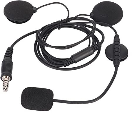 Moto Casque Intégral écouteur Micro 7.1mm Prise Radio Bidirectionnelle Talkie-walkie Moto Casque Microphone pour U94 PTT