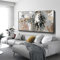 HOLEILUCK Wandkunst, Motiv: Rushing Bullfight Stier, Leinwandgemälde, abstrakte Stierkunst, Bilddrucke, modernes Wohnzimmer-Dekor, Wandbild, 95 x 180 cm, mit schwarzem Rahmen