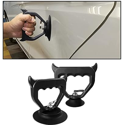 JNNJ Ventosa per Ammaccature Auto, Ventosa Carrozzeria Auto Ammaccature, Estrattori a Ventosa per La Riparazione Di Ammaccature Telefoni Cellulari, Ventose Extra Forti per Rimuovere Vetro(6cm)