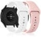 MiKoyi 22 mm Armband Kompatibel mit Xiaomi Watch S4/S4 Sport/2/S3/S1 Pro, [2 Stücks] Sport Weiche Silikon Band Ersatz Armband für Xiaomi Redmi Watch 5 Active/5 Lite, Weiß und Rosa