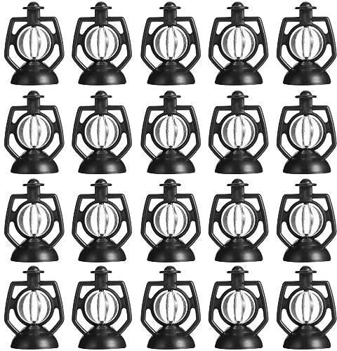MILISTEN 30 Stück Weihnachtsbaum Vintage Öl Petroleumlampe Hängende Dekore Dekorative Ornamente Winzige Laterne Gefälschte Mini-Laterne Lampe Weihnachtsdekorationen