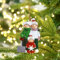 lorajewel Personalisierte Weihnachtsschmuck Anhänger mit 2/3/4/5/6/7/8 Familiennamen Weihnachtsbaum Deko Weihnachtsbaum Hängende Ornamente 2024 2025 Kunstharz Weihnachtsanhänger (3 Name, B)