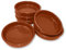 ToCi Lot de 4 bols à tapas marron - 230 ml - Coupelles à dessert en argile méditerranéenne - Diamètre : 15 cm - Argile traditionnelle d'Espagne