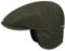 Stetson Kent Wool Ohrenklappen Schiebermütze Damen/Herren - Made in the EU Flatcap Wollcap mit Schirm, Ohrenklappen, Futter, Futter Winter Herbst-Winter - L (58-59 cm) dunkelgrün