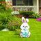 Dantazz Osterhasen Gartenstecker Ostern Garten Schilders Outdoor Ostern Kaninchen Deko Osterstecker Tierfiguren Ornament Gartendeko Frühling Rasen Dekoration für Draußen (X4, One Size)