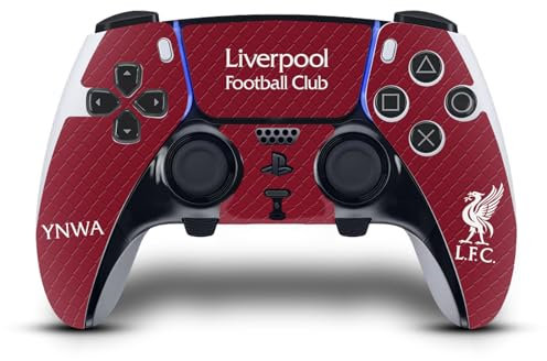 Head Case Designs Offizielle Liverpool Football Club Heim Kit 2023/24 Vinyl Haut Gaming Aufkleber Abziehbild Abdeckung kompatibel mit Sony Playstation 5 PS5 DualSense Edge Controller