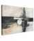 MuchoWow© Wandbilder Groß 120x80 cm XXL Schlafzimmer Home Deko Wohnung Bild Wohnzimmer Fotoleinwand Wand Bilder Leinwand Wall Decor Modern - Kunst - Grau - Industrial - Weiß