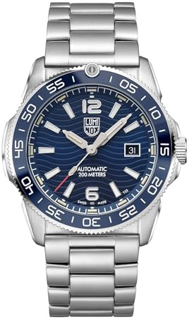 Luminox – Pacific Diver Automatic HerrenUhr 42 mm, 3100 Serie, Taucheruhr Edelstahl, Swiss Automatic Uhr, Saphirglas, 200 m wasserdicht, Selbstleuchtend
