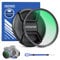 NEEWER Filtre UV MC de Protection de 72 mm avec Cache d'objectif, revêtements Nano Multi résistants/Verre Optique HD/Hydrofuge/Anti-Rayures/Cadre Ultra Fin en Alliage Aluminium/Filtre Ultra Violet