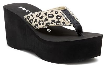 ROCKET DOG Womens Crush Wedge Sandal, Beige, 6 UK