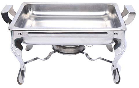 TONFEION 6L Chafing Dish Buffet Set, 2 Pack Stainless Steel Food Warmer with Trays Pan Lid Fuel Holder, serving dishes for hot food, Chafers for Parties, Catering, Banquets, Events