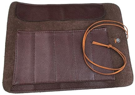 Yardenfun 2stücke Rolltasche Für Schnitzmesser Und Werkzeug Kunstleder Mit Mehreren Fächern Leicht Und Handlich Für Einsatz Unterwegs