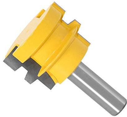 V Groove Template, 1pc Reversible Woodworking Chisel Cutter Tool, 1/2 12mm Shank Tenon Cutter, Glue Joint Router Bit, s Cutter(12.7mm Shank)