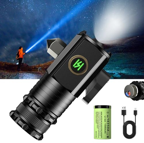 Magnolight Taschenlampe, Magnolight Flashlight, Magnetische Mini-Taschenlampe, Aufladbar LED Taschenlampen Tasche Licht mit 5 Lichtmodi, IP65 Wasserdicht Flashlight für Notfälle, Camping, Wandern (B)