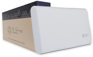 Amethyst Infused Memory Foam Pillow, Great for Neck & Orthopedic Support, Can Help Shoulder Pain, Medium Firmness, Breathable & Hypoallergenic, Washable Cover, 60cm x 40cm