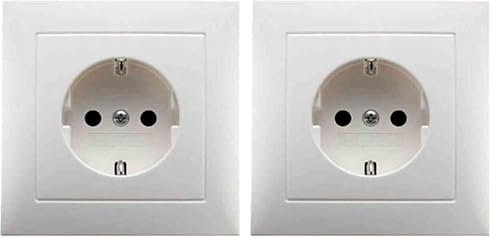 Berker SCHUKO-Steckdose pws/gl 47428989 m.Abdeckplatte S.1 Steckdose 4011334277651 (Packung mit 2)