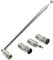 DAB Radio Aerial Antenna 75 Ohm Telescopic, FM Indoor Antenna Unbal, 7-Sections Telescopic, F-Type Male with TV Female & Male Socket, for Table Top Radio, HiFi AV Receiver Mini System