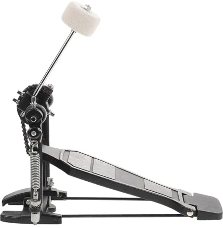 BESPORTBLE Bass Drum Fußpedal aus Aluminiumlegierung Hochdurables Kick Pedal mit Einstellbarer Feder und Antirutsch Design für Jazz und Akustik Drums Zubehör für Drummer