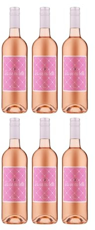 La vie est belle Rosé Vin de France Roséwein Rosé halbtrocken Frankreich inkl. FeinWert E-Book (6 x 0.75 l)