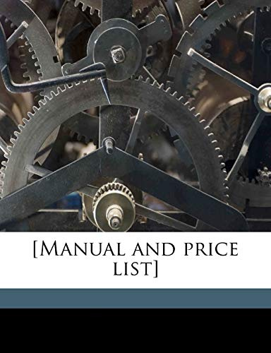 [Manual and Price List]