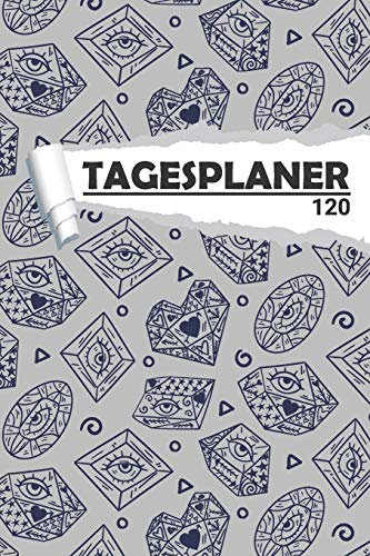 Tagesplaner mit Allsehenden Auge als Diamand: Eleganter Terminplaner I DIN A5 I 120 Seiten I Tageskalender I Organizer für Schüle, Uni und Büro (Abstrakte Tagesplaner, Band 1)