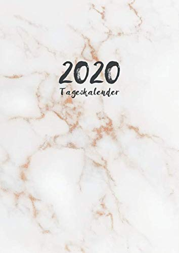 Tageskalender 2020: Tagesplaner 1 Tag pro Seite mit Jahres und Monatsübersicht | Tracking von Gewohnheiten | Din A4 | VOL 34