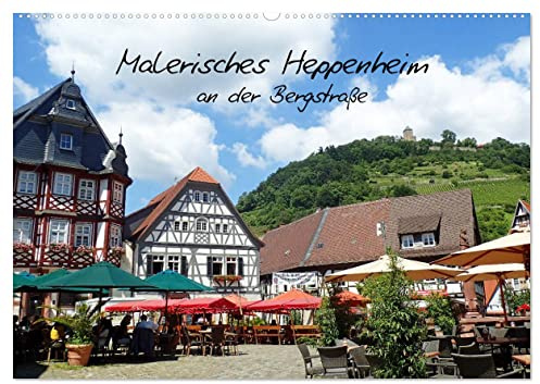Malerisches Heppenheim an der Bergstraße (Wandkalender 2026 DIN A2 quer), CALVENDO Monatskalender: Unterhalb der Starkenburg liegt die Kleinstadt ... und einer schönen Altstadt. (CALVENDO Orte)