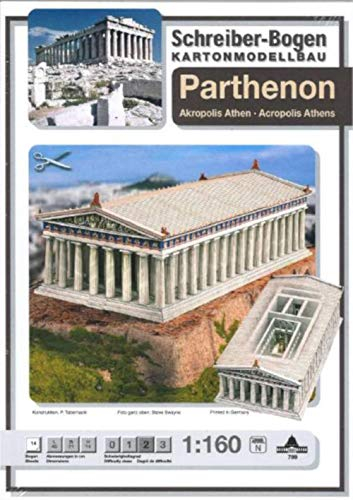 Schreiber-Bogen. Kartonmodellbau. Parthenon. Akropolis Athen
