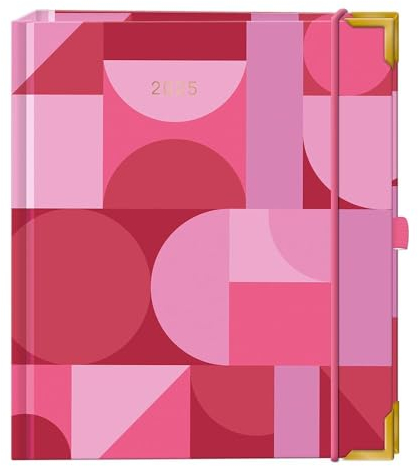 Terminplaner A5 Premium 2025 Pink: Premium-Terminplaner