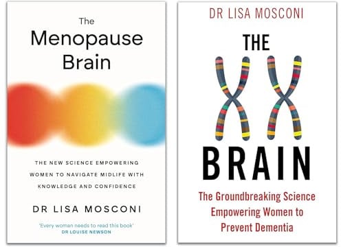 Dr. Lisa Mosconi 2 Books Collection Set (The XX Brain & The Menopause Brain)