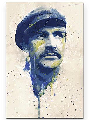 Paul Sinus Art Sean Connery I 90x60cm auf Leinwand gespannt fertig zum aufhängen