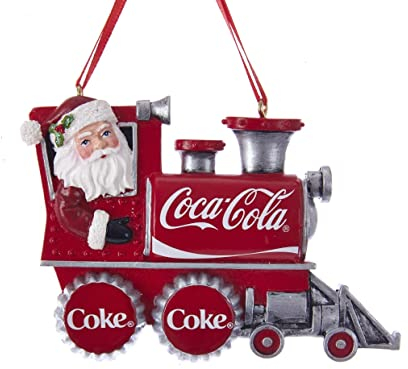 Kurt Adler Coca-Cola - Ornamento per treno di Babbo Natale