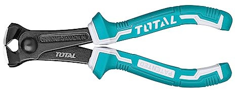 Total Tools - Pince de Coupe Frontale | 160 mm | Idéale pour Couper du Fil, des Câbles ou du Plastique | Poignée Ergonomique Antidérapante | Fabriquée en Chrome Vanadium | Poignée Bi-matière