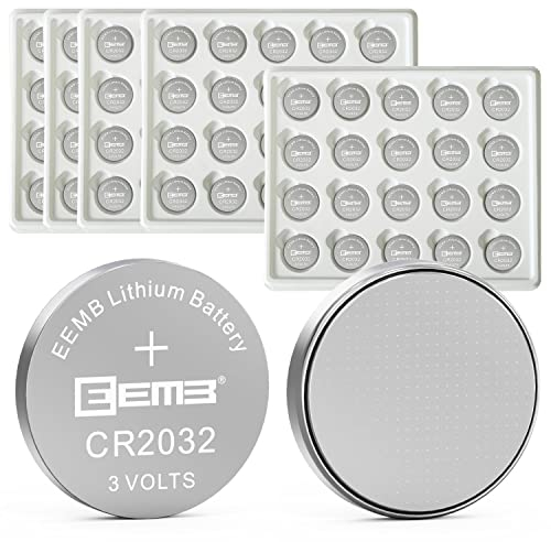 EEMB 100 PACK CR2032 Batteria 3V al litio Batteria a bottone a moneta 2032 Batteria DL2032 ECR2032 LM2032 per telecomandi orologi calcolatrici campanelli dispositivi medici schede madri di computer