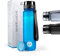 MNT10 Trinkflasche Sport I Auslaufsichere Sporttrinkflasche aus Tritan I Die perfekte Flasche für Sport, Fitness, Gym, Schule I BPA freie Wasserflasche für Kohlensäure geeignet I Blau, 1500ml