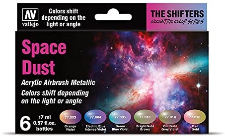 AV Vallejo Eccentric Colors Age 3+ - The Shifters - Space Dust (6),17 ml (Pack of 6)