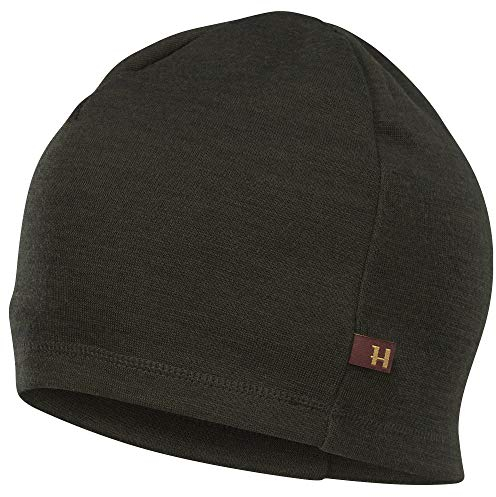 Härkila Jagdmütze Tibro aus Merinowolle - Merino Beanie feinmaschig für die Jagd aus Wolle - Warme Wollmütze - Wintermütze - Strickmütze dehnbar One Size