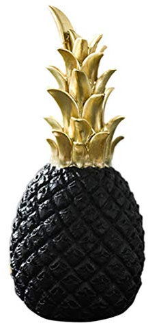 Stecto Deko Ananas Gold, Nordic Modern Resin Ananas Ornamente, Dekorative Figur für Geburtstagsfeier, Fenster, Desktop, Home, S/M/L