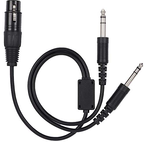 Elprico Aviation Headset Adapter Für XLR zu GA Dual Plug 5-poliges Headset Adapterkabel Aviation Headphone Kabel