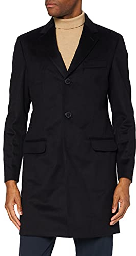 Hackett London Mens Plain Wool Cash Jacket, 595navy, 36W/34L